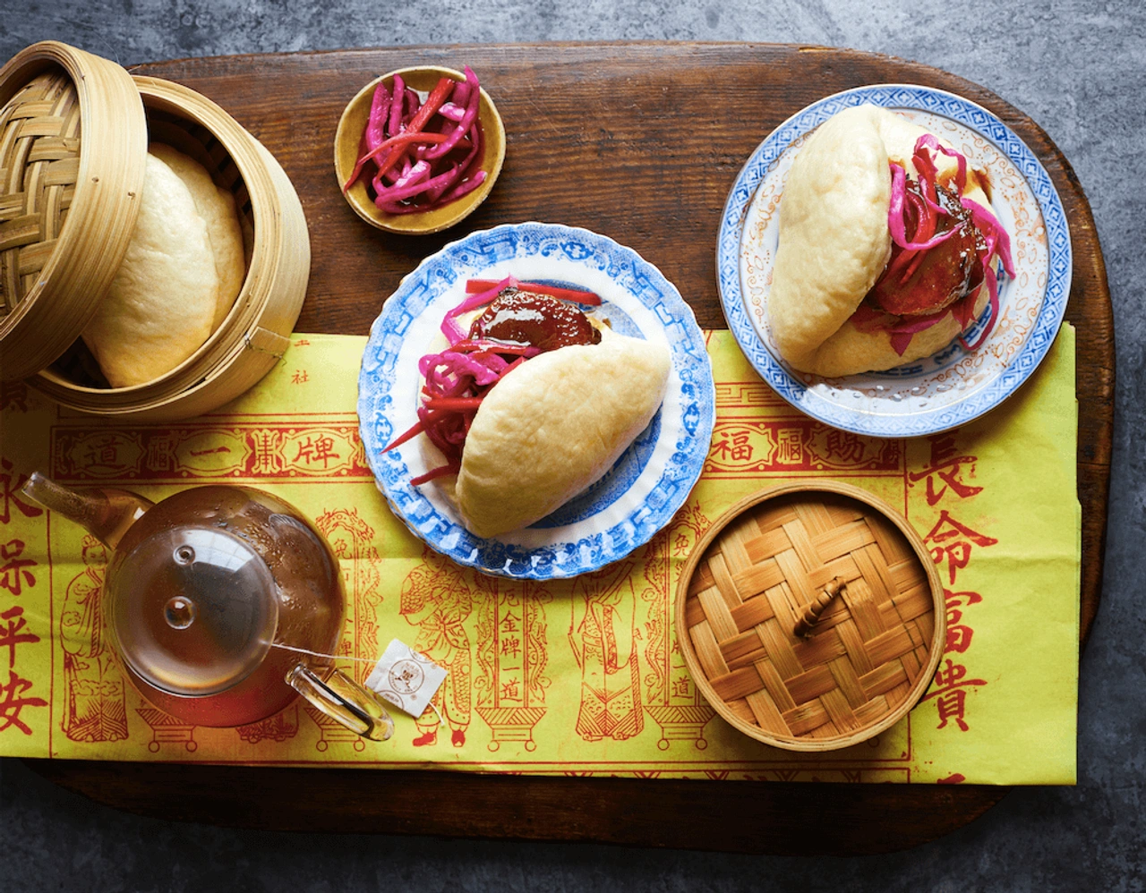 Chinese Takeaway Veggie: gestoomde broodjes met vegetarische char siu