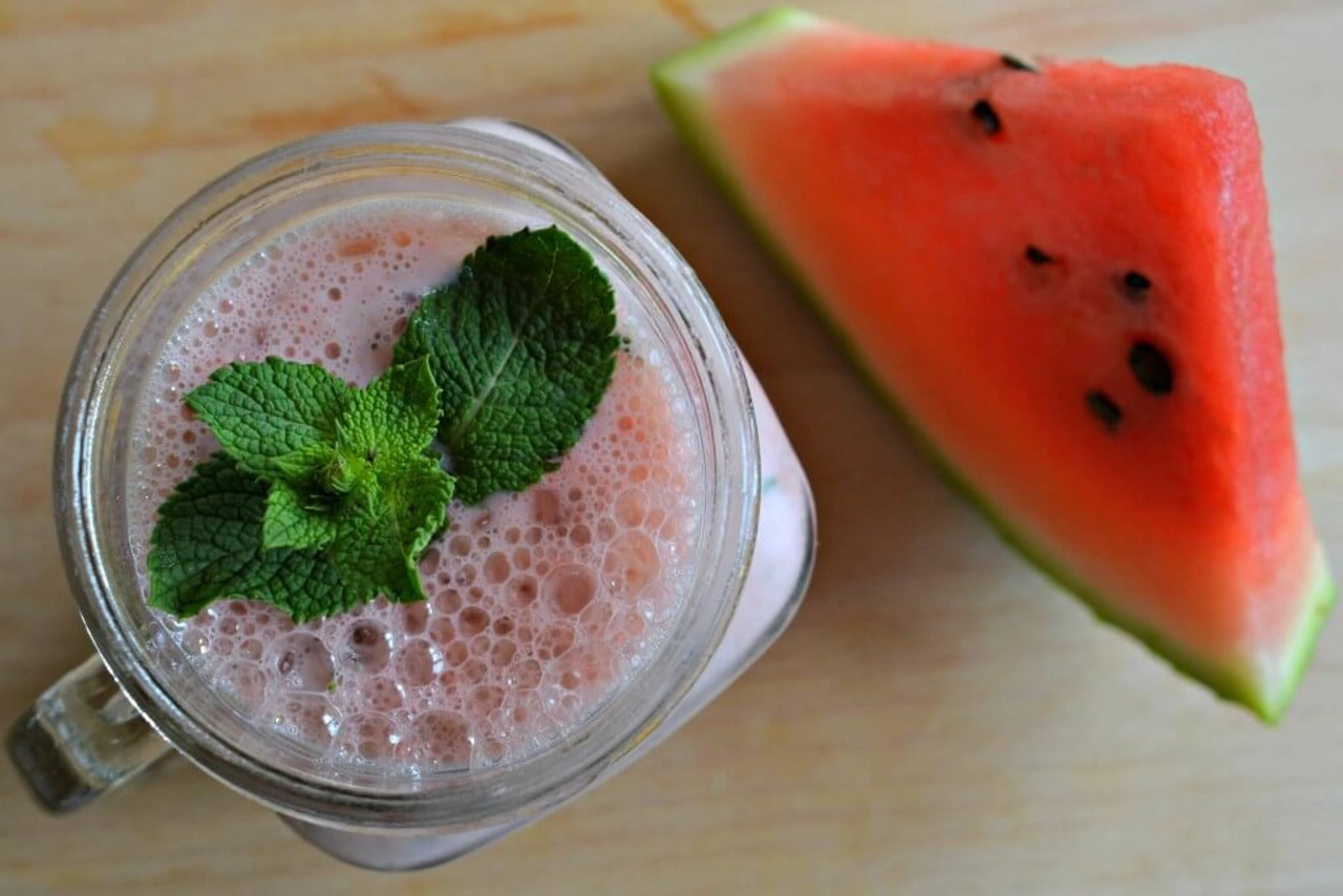 Zomerse smoothie bowl: Watermeloen met yoghurt en munt