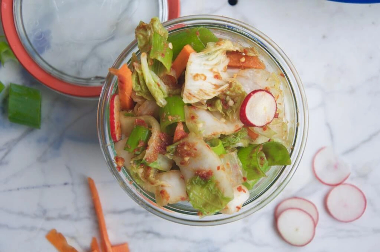Snelle vegan Kimchi