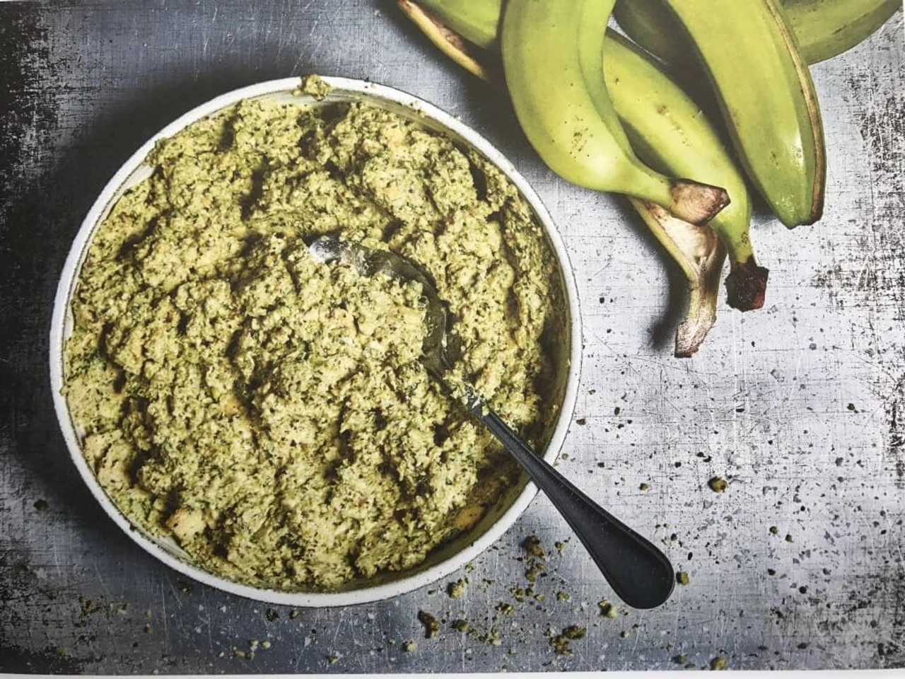 Groene Burgers: groene bananen guacamole