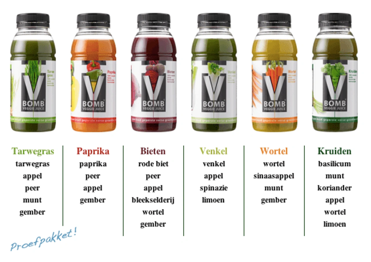 V Bomb: veggie juices