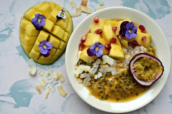Overnight oats: Mango met passievrucht