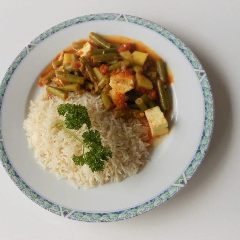 Vega vleesklassieker: sperziebonen curry