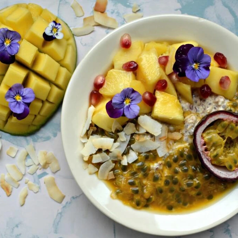 Overnight oats: Mango met passievrucht