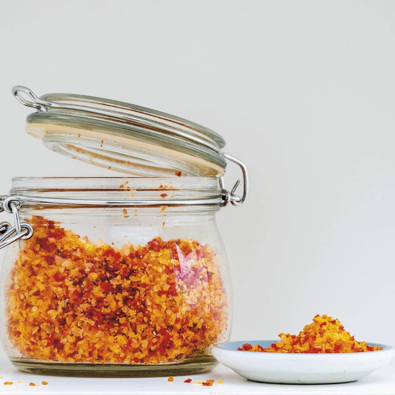 Hoe maak je zelf thuis: rode peper-knoflookzout